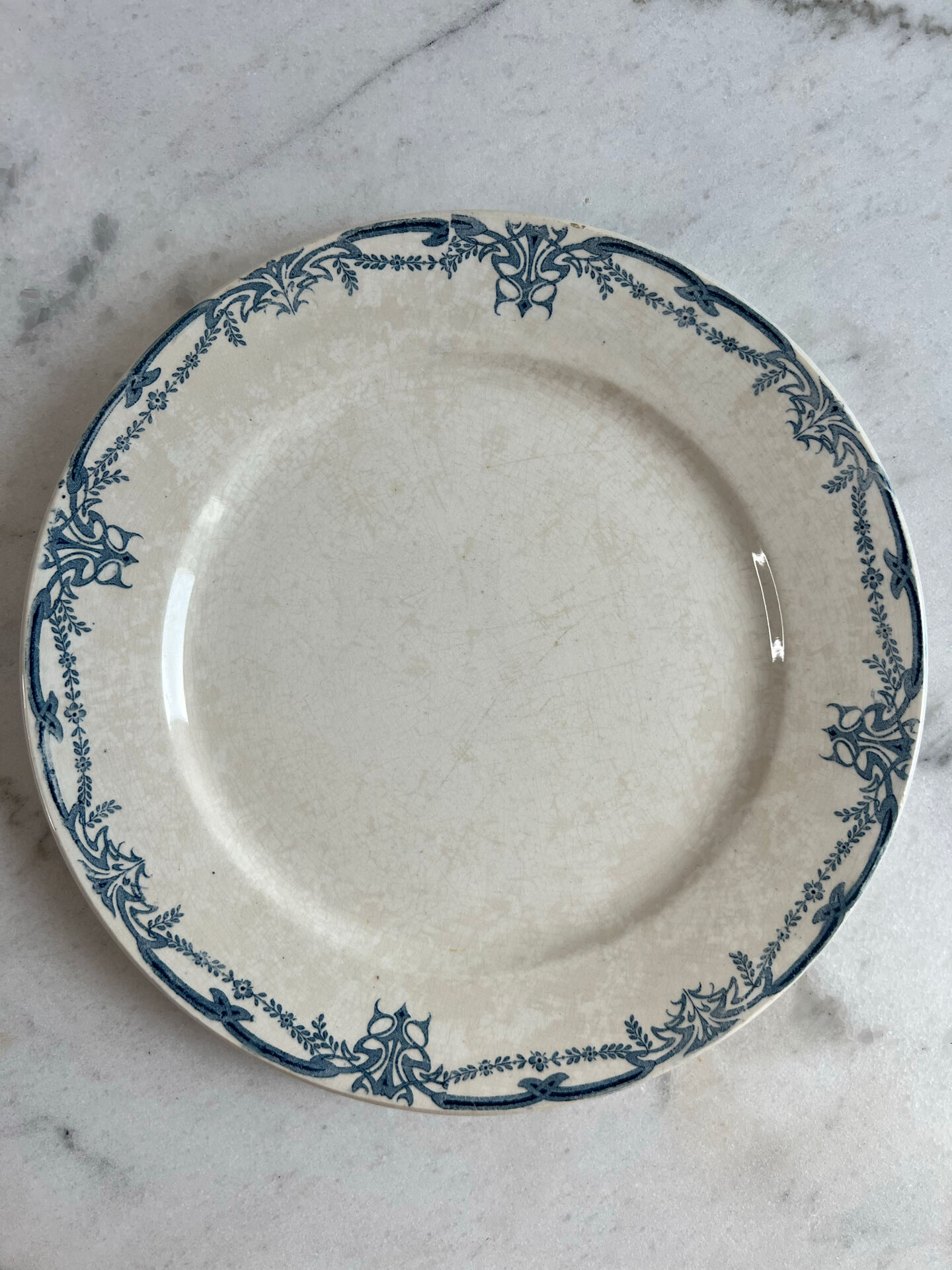 Flat plate Sarreguemines Digoin, Vaucluse Collection