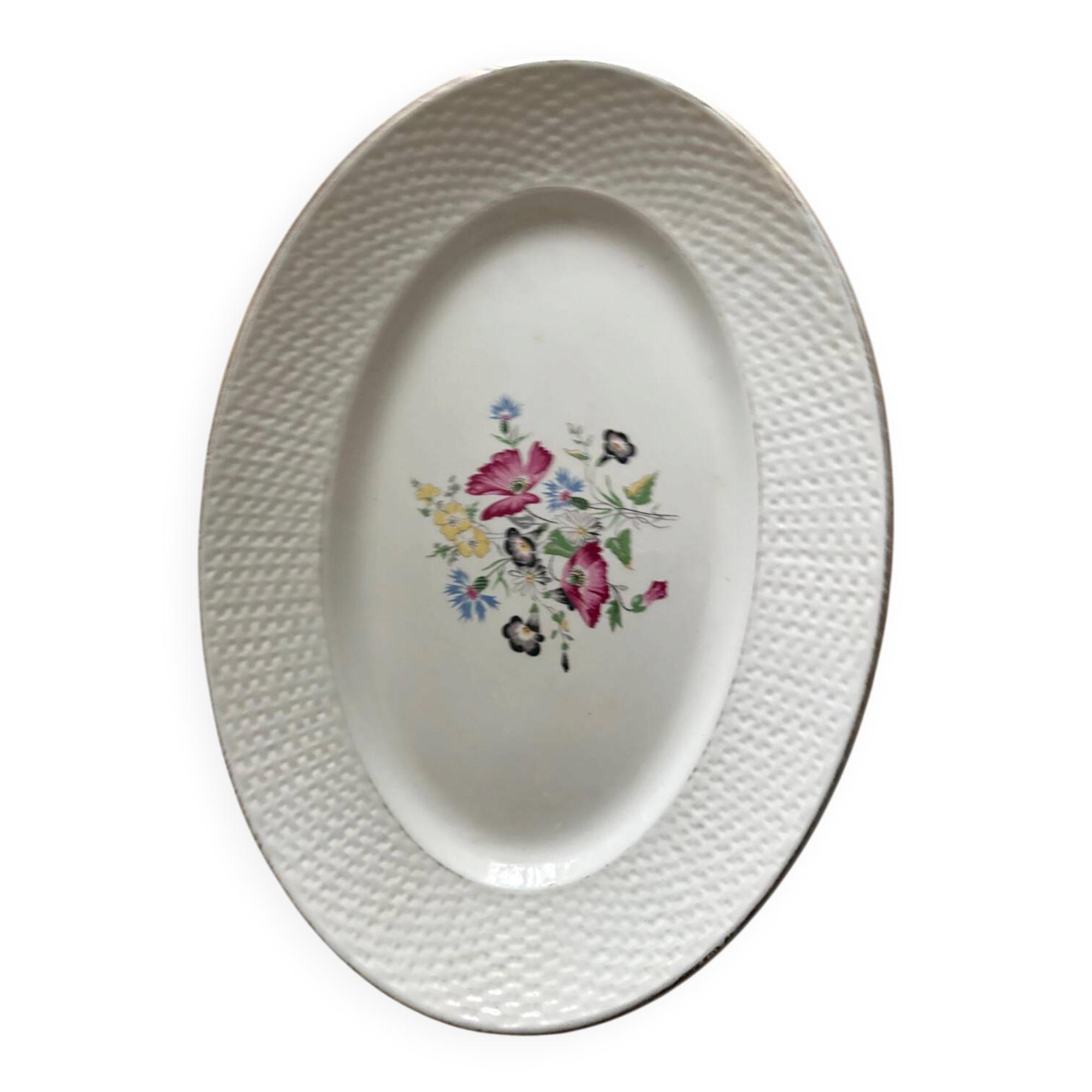 Oval dish Digoin Sarreguemines