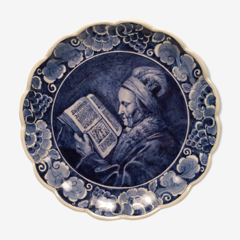 Assiette Delft blauw, motif Rembrandt