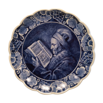 Assiette Delft blauw, motif Rembrandt