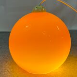Space age orange pendant lamp