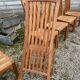 6 chaises en bois de teck