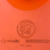 Vintage orange diabolo stool 70