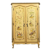 Curved Venetian wardrobe with Chinese decorations circa 1900