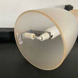 Vintage frosted glass lamp