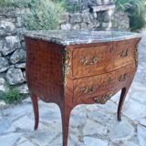 Small Louis XV style desk chest of drawers, 19th century period