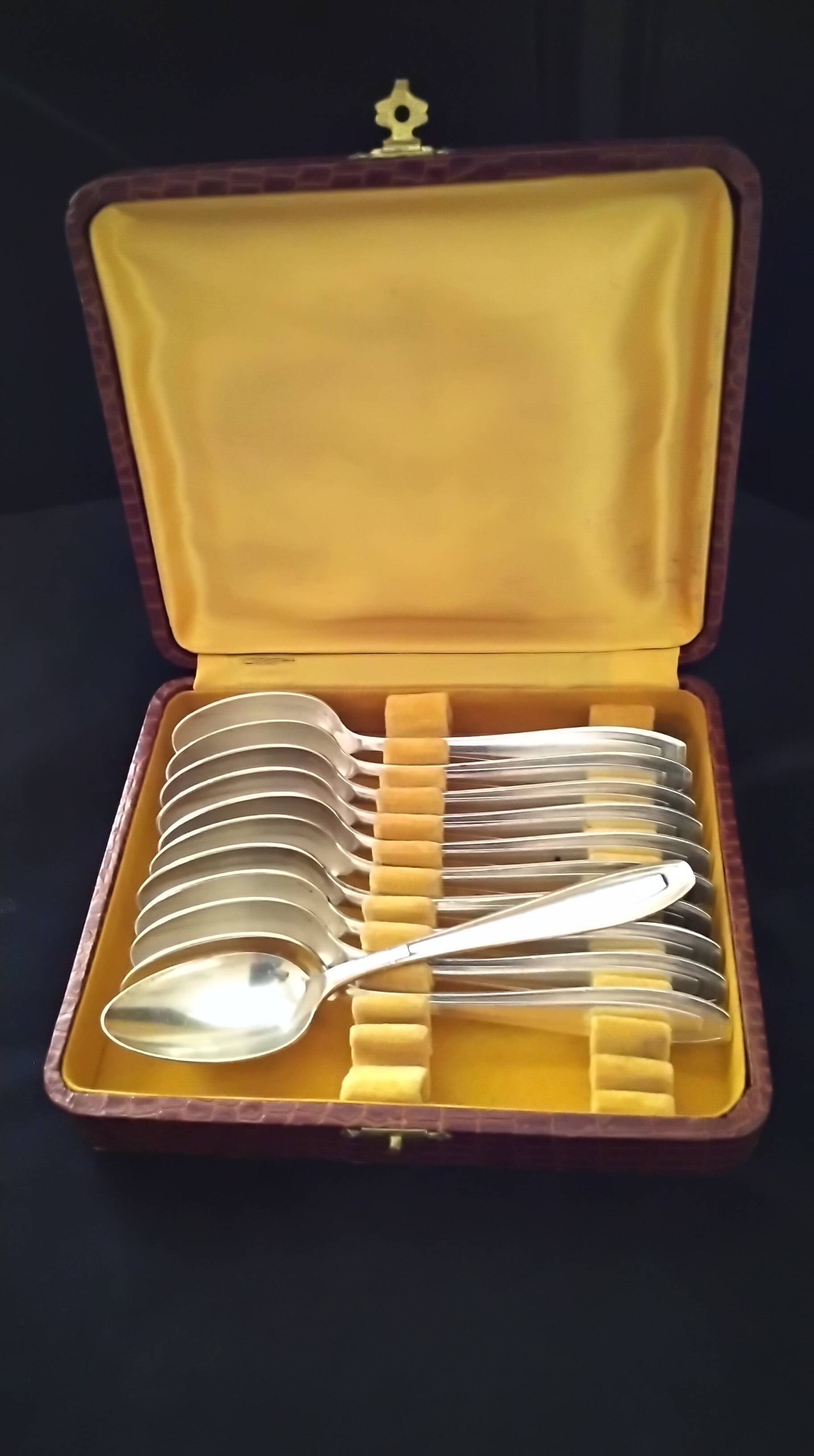 Apollo Silver-Plated Metal 11-Piece Teaspoon Set