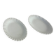 Set of 2 Haviland twisted white porcelain dishes Limoges