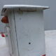 vintage gazinierre in tole and wood old kitchen toy