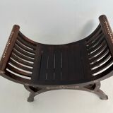 Vintage exotic curule seat