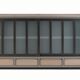 Row with glass roofs