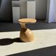 Sexy Neck - Solid wood (monoxyle) side table in natural colour H45
