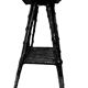 Folk art stool – circa 1890-1900. Rattan & ceramic