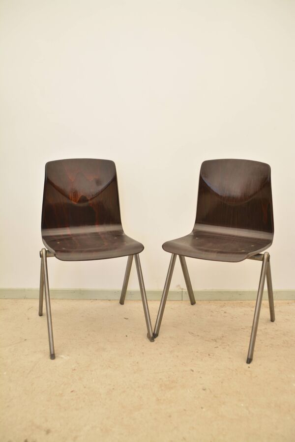 4 chaises par Pagholz, Galvanitas, 1960