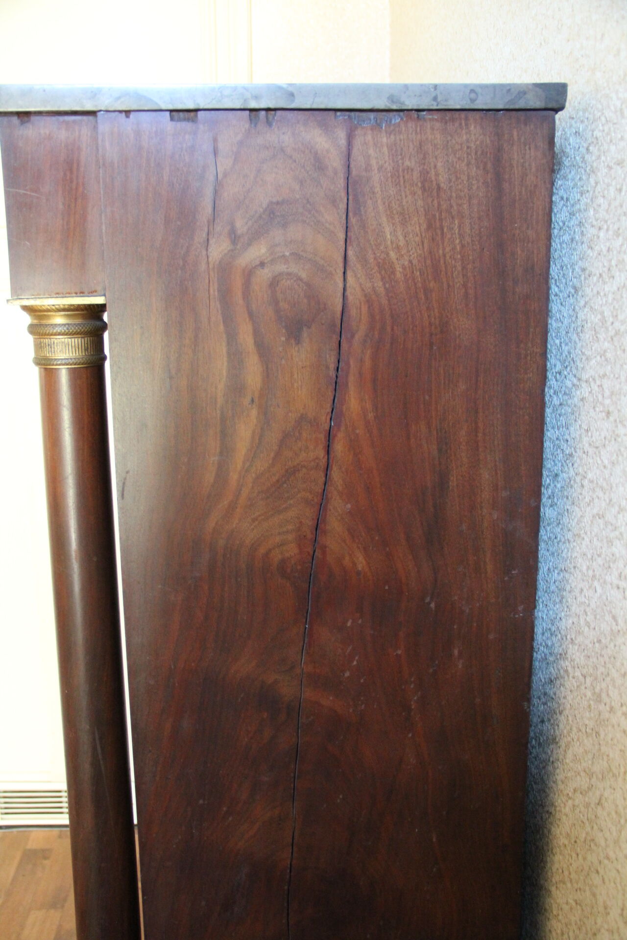 Mahogany cabinet of empire period, early XIX °