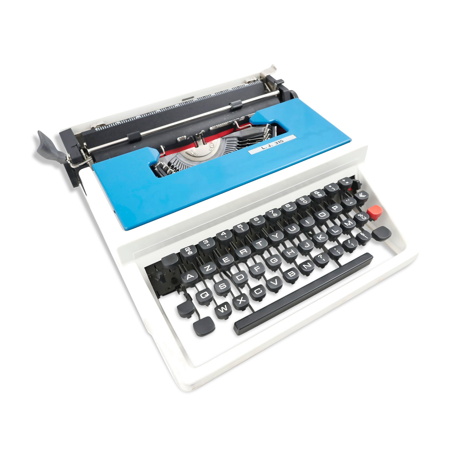 Underwood 315 vintage blue typewriter