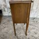 Antique nightstand louis xv style wood drawer + vintage case #e2