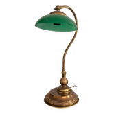 Banker's Desk Lamp Swan Neck Opaline Green