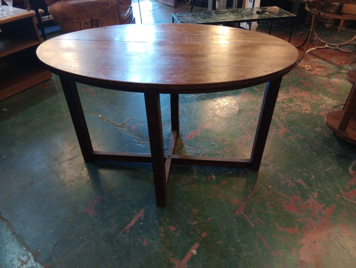 Art Deco oval coffee table