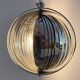 Space Age chrome aluminium moon hanging lamp,  slat lamp