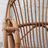 Pair of Shell-shaped Rotin chairs