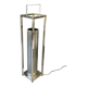 Lampadaire design chromé vintage des années 80