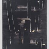 Pierre SOULAGES: Painting August 27, 1958 - Original signed poster