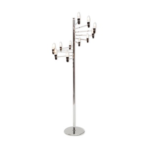 Lampadaire en métal - 1980s