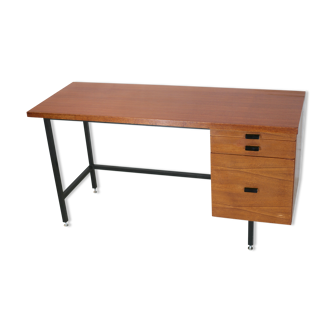 Bureau design bois et acier France circa 1960