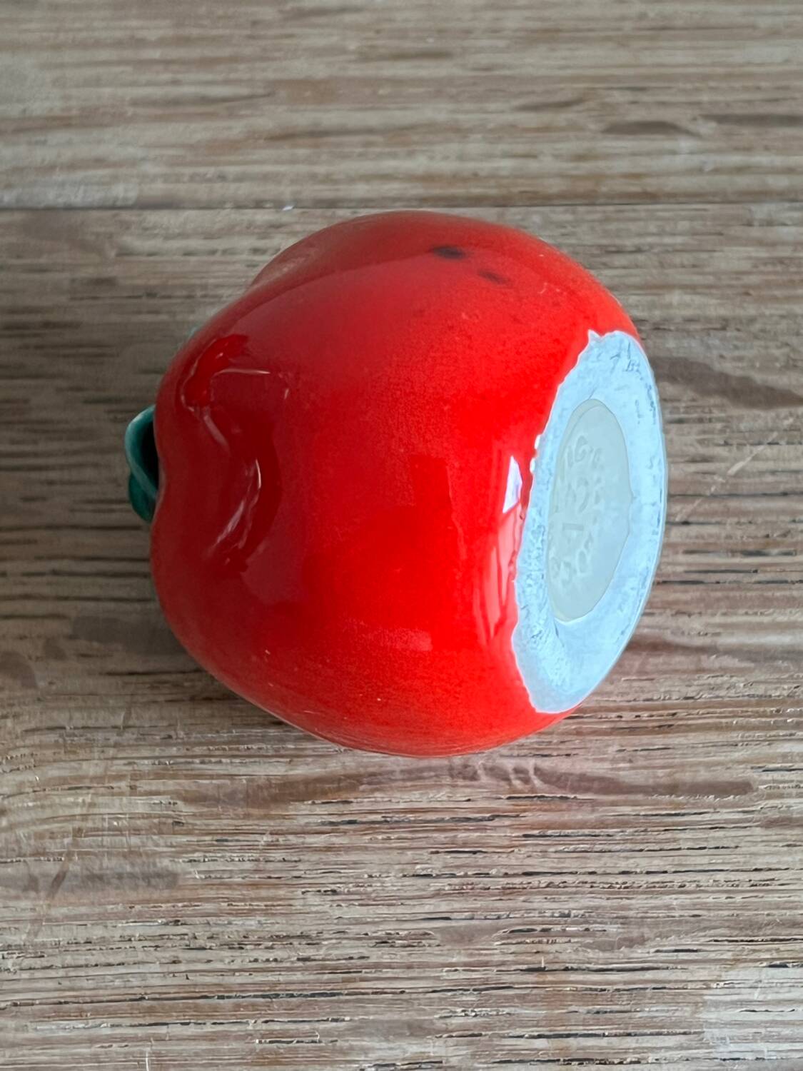 Barbotine set Salt shaker pepper shaker mustard pot