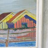 Ragnvald Magnusson, Swedish Modern Landscape, 1960, Oil on Panel, Framed