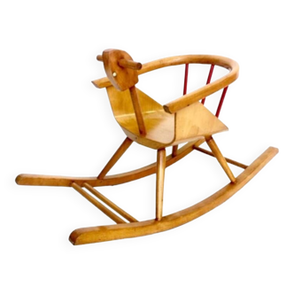 Chaise cheval à bascule par baumann 1965