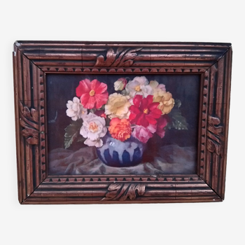 Vintage flower decoration frame