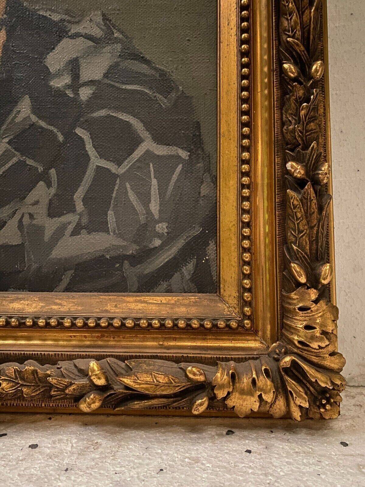 Oil on canvas "portrait of a woman" by dequene albert 20th century