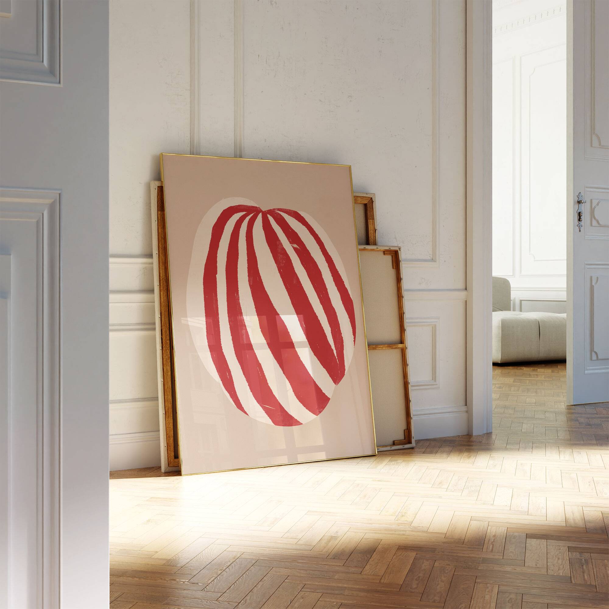 Abstract stripes giclee print, 50x70cm