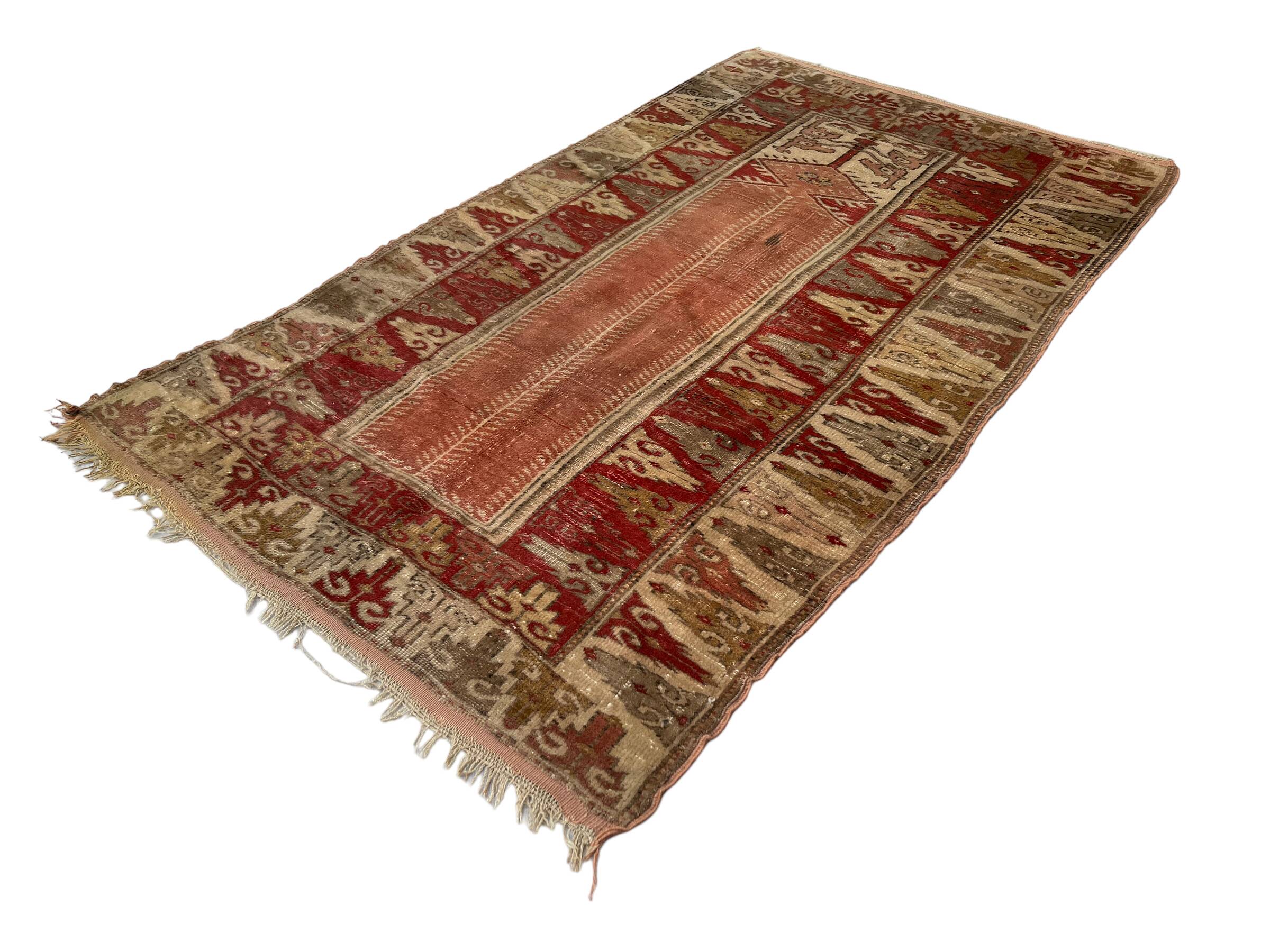 Vintage Turkish Milas  Rug  , 174 X 104 cm