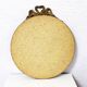 Round mirror, brass frame with décor 37x37cm