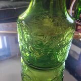 Green pitcher with fruit decoration – 1960s