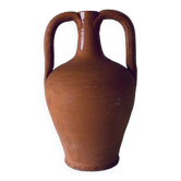 Vase amphore en terre cuite, jarre