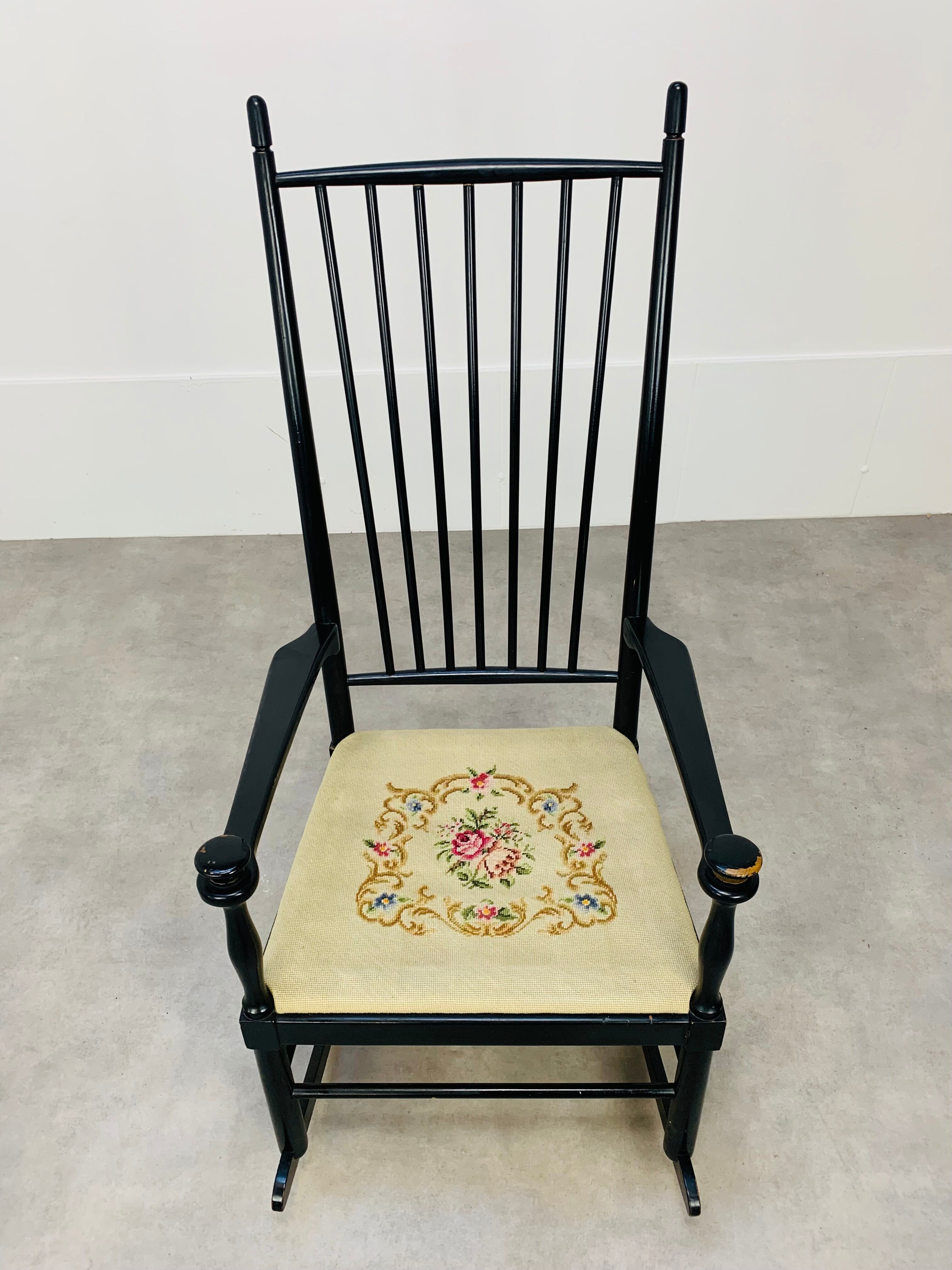 Rocking chair art and craft vintage
