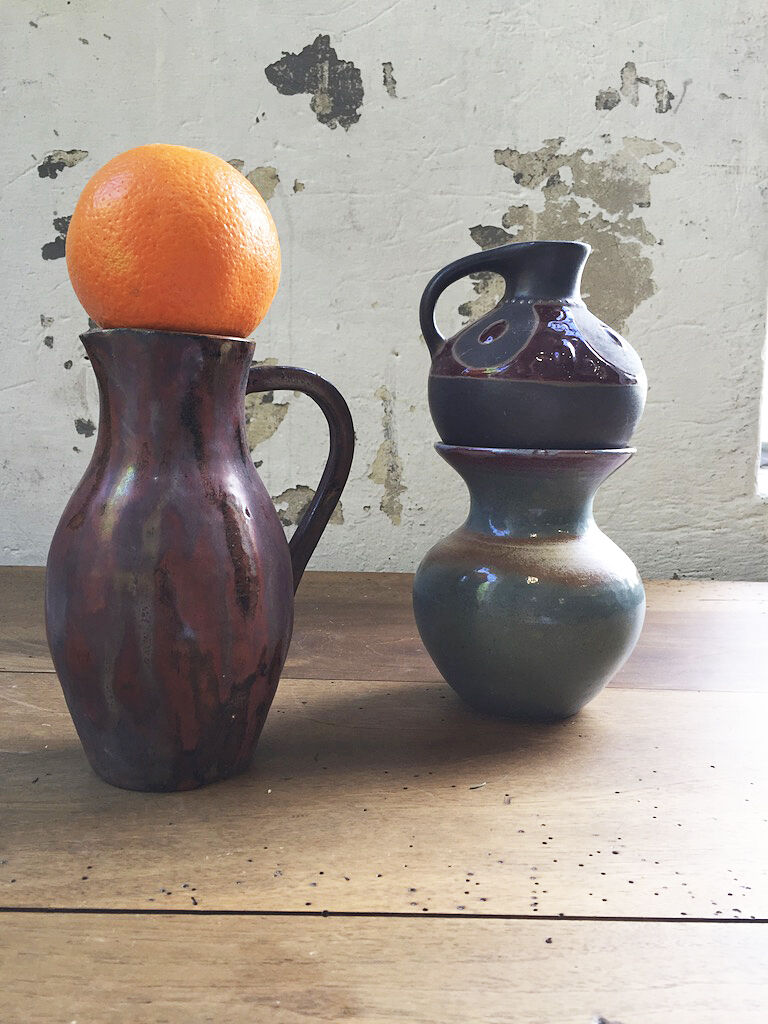 Brick red jug