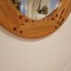 Pine wall mirror by Uno Kristiansson, Sweden, 1960