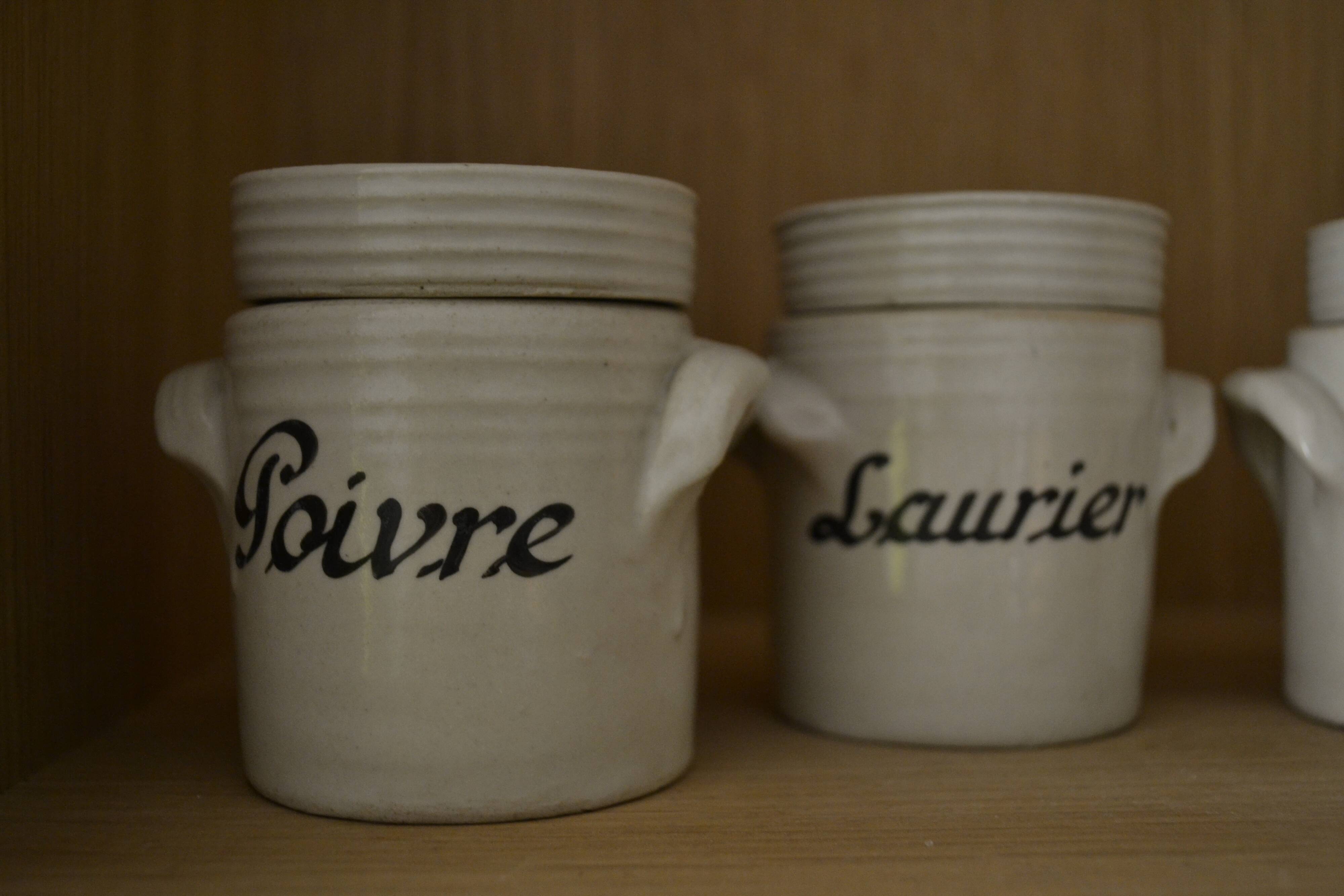 Lot de 4 pots d'épices