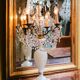 19th C Antique French crystal table lamp