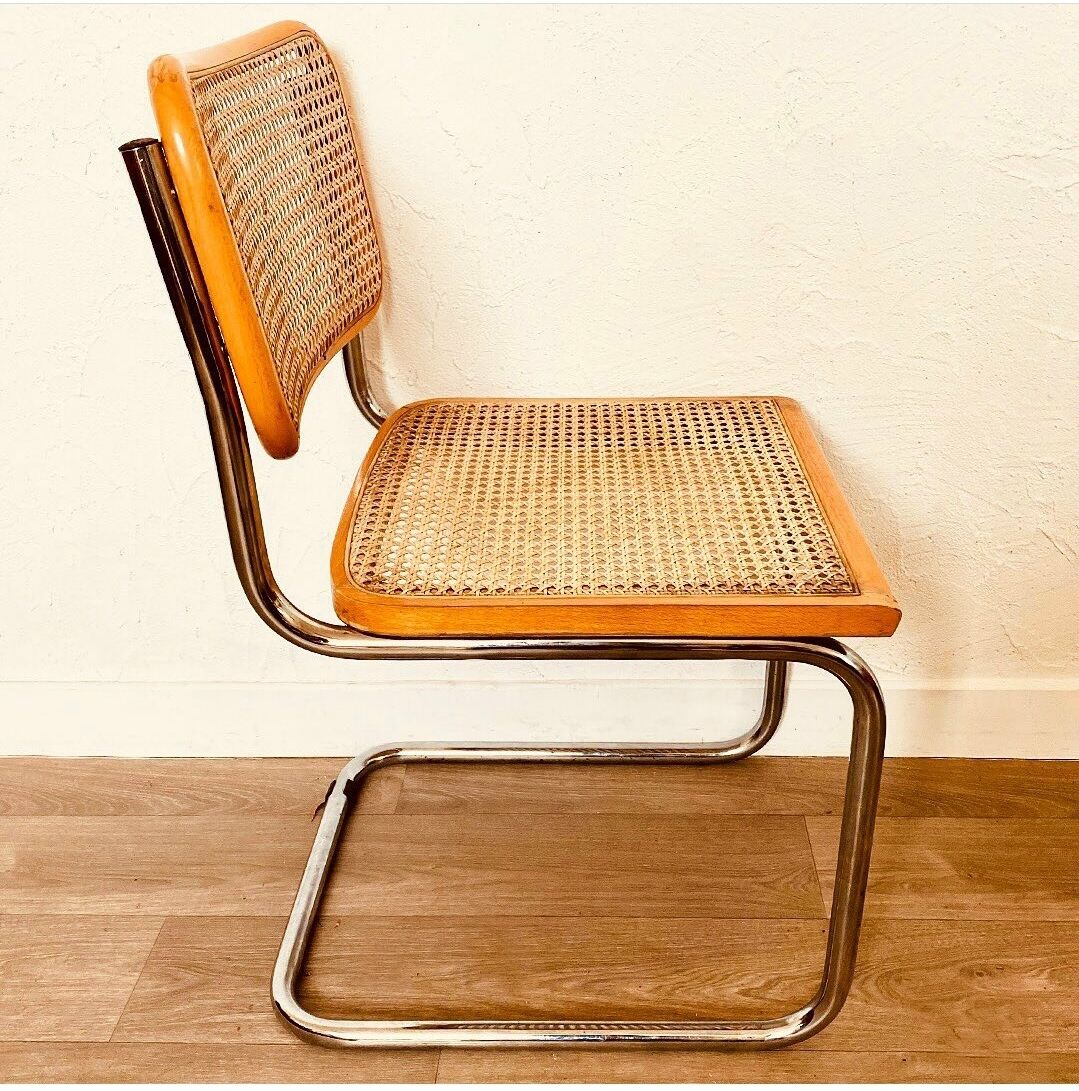 Breuer B32 beige chairs