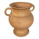 Antique vase with handles rhodes france ceramic beige vintage