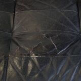 Gray Leather Vintage Design Armchair from the 1970s