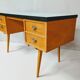 Vintage wooden desk / spindle feet