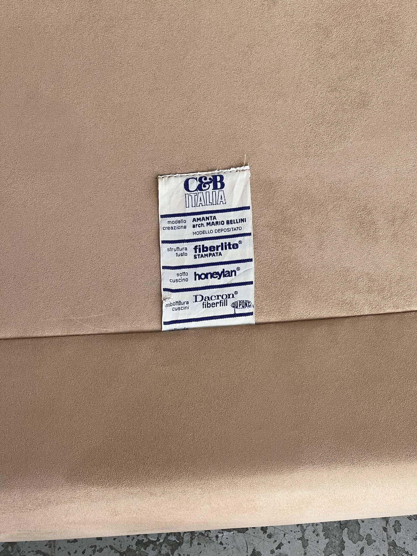 Pair of Amanta low chairs by Mario Bellini for C&B Italia, 1960s.