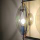 Smoked Glass and Brass Applique / Wall Light by Gino Paroldo